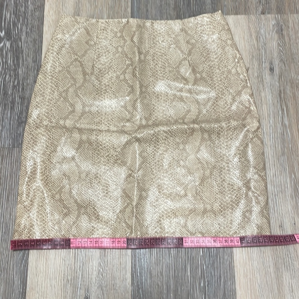 Vintage Ruby Welles Python Faux Leather Mini Skirt - image 5